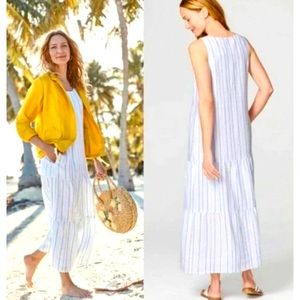 short yellow linen dress Beatrice. Handcrafted Puff Sleeve Yellow Linen Mini Dress – ELF main image 1